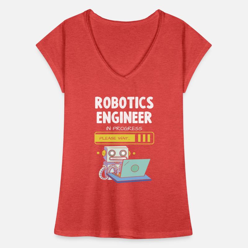 Robotics Engineer In Progress Bitte Warten Frauen Vintage T-Shirt