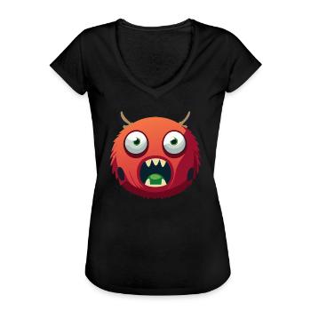 Monstres cyberpunk - T-shirt vintage Femme - noir - Devant - Danielle (179cm)