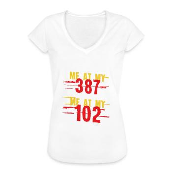 Handle me at 387 deserve me at 102 diabetic - T-shirt vintage Femme - noir - Devant - Danielle (179cm)