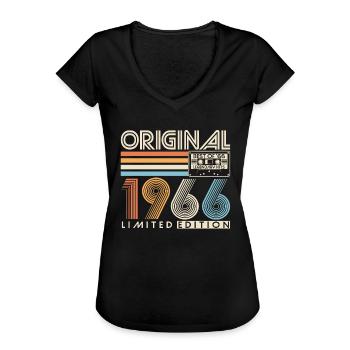 Original 1966 Vintage Vintage Rétro Anniversaire - T-shirt vintage Femme - noir - Devant