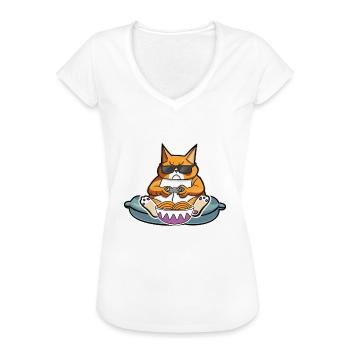 Jouez à des jeux à la manette, à des jeux, à des anime ou à des - T-shirt vintage Femme - noir - Devant - Danielle (179cm)