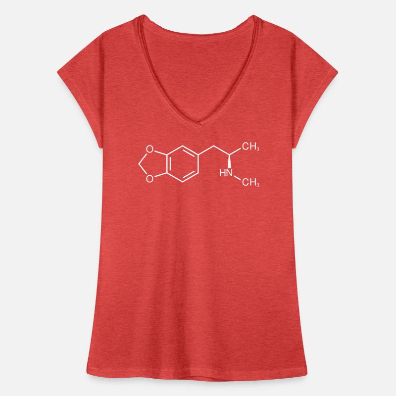 Formule développée de la molécule d'ecstasy MDMA T-shirt vintage Femme