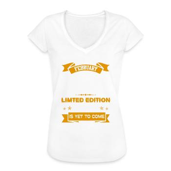 Februar 1991 Geburtstagsgeschenk - Frauen Vintage T-Shirt - Schwarz - Vorne - Danielle (179cm)