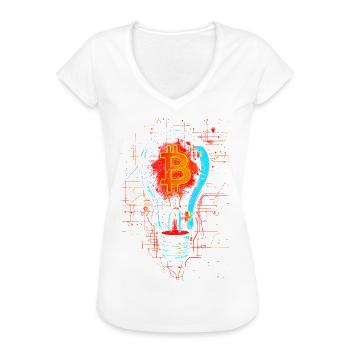 BTC Ampoule - T-shirt vintage Femme - noir - Devant - Danielle (179cm)