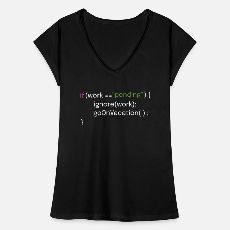 Vacation and Coding Design Women's Vintage T-Shirt