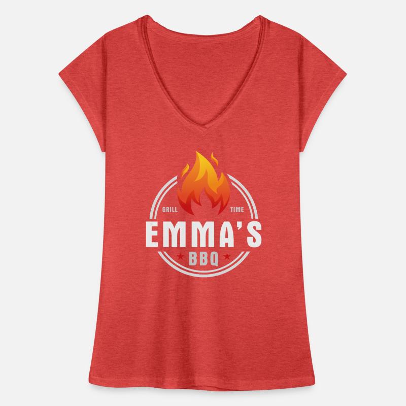 Emmas BBQ Vrouwen Vintage T-shirt