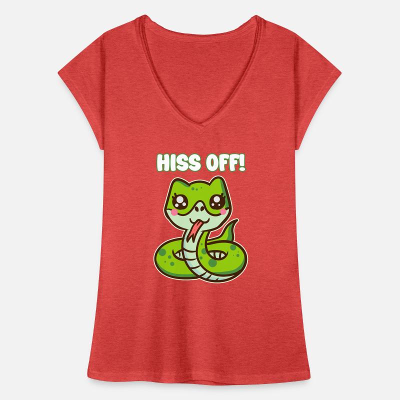 Sifflement ! - Jeu de mots sur le serpent mignon T-shirt vintage Femme