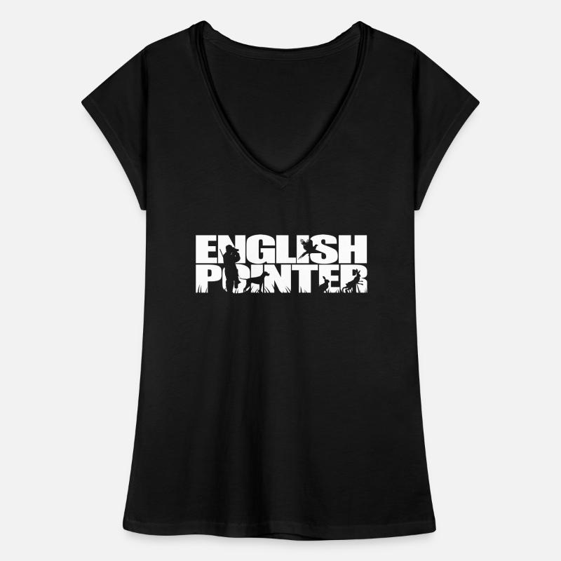 ENGLISH POINTER Jagdhund Wilsigns Jagdhunde Jäger Frauen Vintage T-Shirt