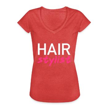 Hair stylist - Women's Vintage T-Shirt - heather red - Front - Danielle (179cm)