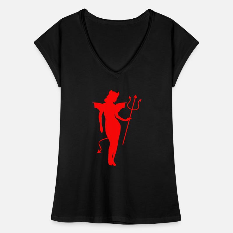 Satan Angel Devil Devil Women's Vintage T-Shirt