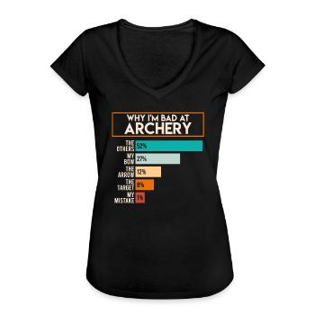 Cattivo in Archery Archer - Maglietta vintage donna - nero - Fronte