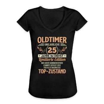 Dienstjubiläum 25 Jahre Firmenjubiläum - Frauen Vintage T-Shirt - Schwarz - Vorne