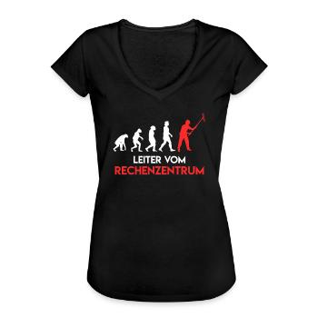 Leiter vom Rechenzentrum Garten - Frauen Vintage T-Shirt - Schwarz - Vorne - Danielle (179cm)