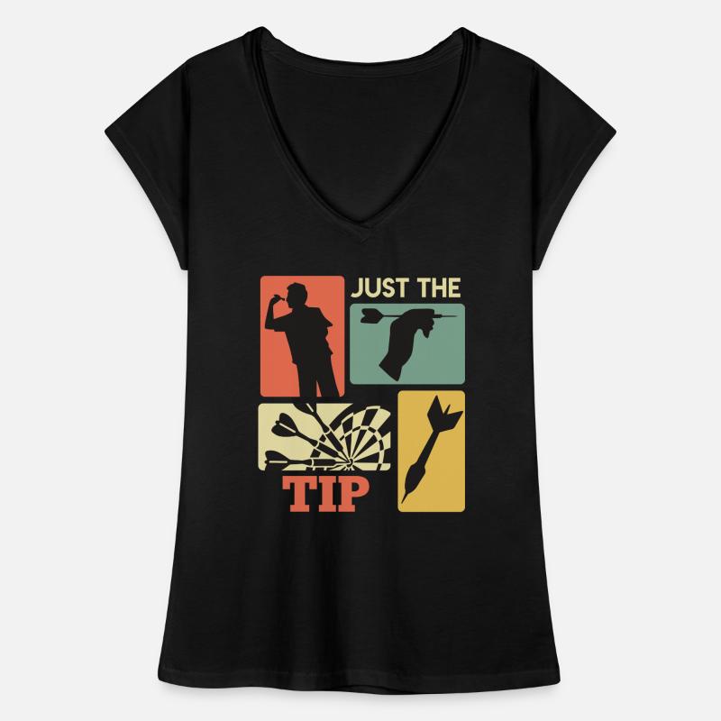 Pointe de fléchettes Juste la pointe Fléchettes Vols de fléchettes T-shirt vintage Femme