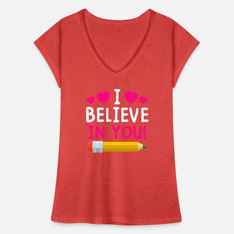 Lehrerin ich glaube an dich Lehrer Frauen Vintage T-Shirt