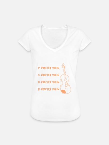 Musicien le jour parfait où je pratique le violon - T-shirt vintage Femme - noir