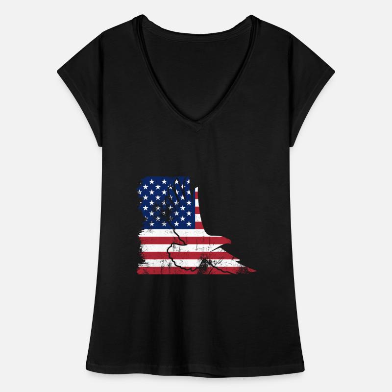 Markeer USA Eagle Vrouwen Vintage T-shirt