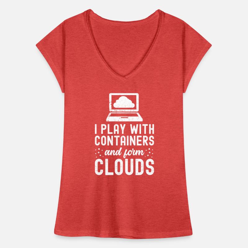 Cloud Computing Informatik Computer Programmierer Frauen Vintage T-Shirt