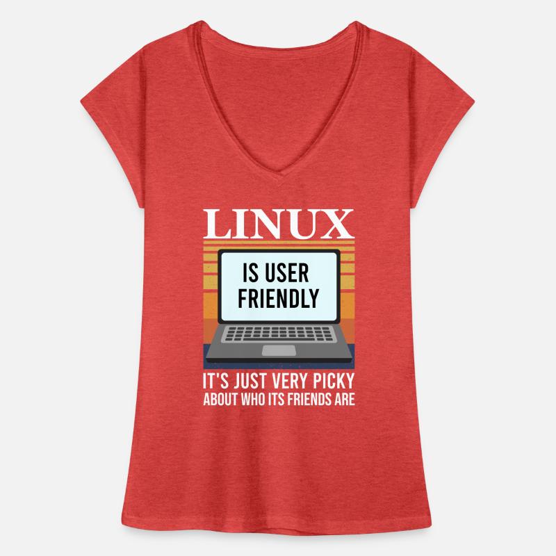 Linux Programmierung Cloud Computing Frauen Vintage T-Shirt