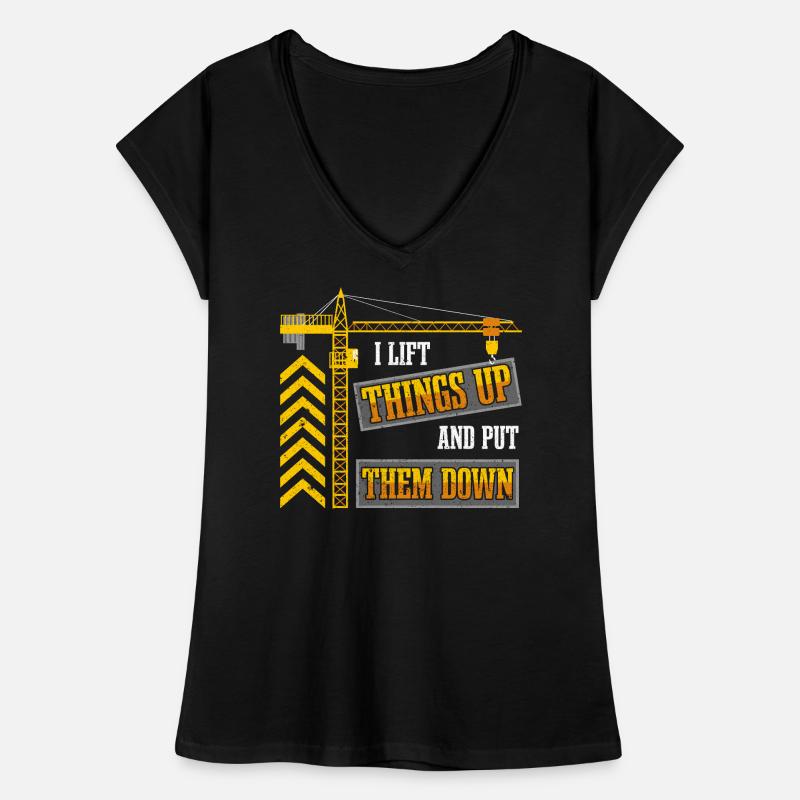 Crane Operator Construction Women's Vintage T-Shirt