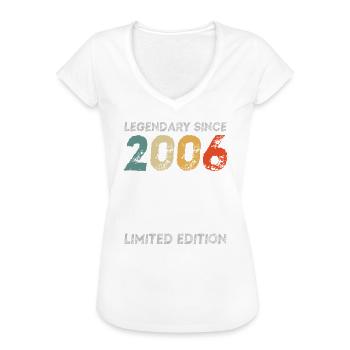 18. Geburtstag Legendary Since 2006 vintage - Frauen Vintage T-Shirt - Schwarz - Vorne - Danielle (179cm)