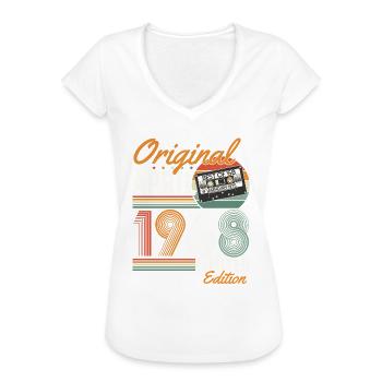 Original seit April 1968 - Frauen Vintage T-Shirt - Schwarz - Vorne - Danielle (179cm)