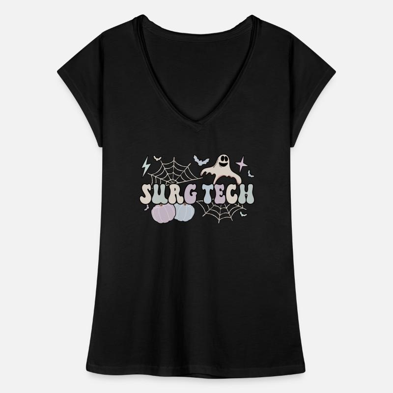 Surgical Technologist Gift Surgical Tech Halloween Frauen Vintage T-Shirt