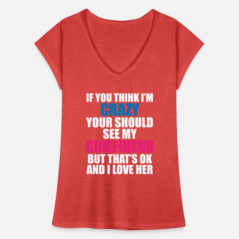 Crazy Girlfriend - Funny Statement Women's Vintage T-Shirt