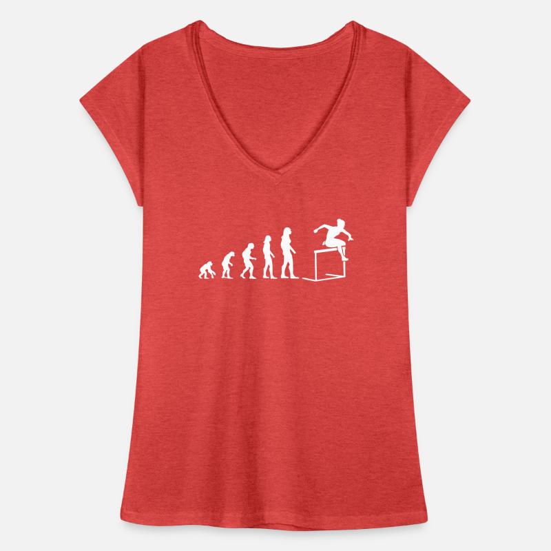 Evolution to steeplechase runner Women's Vintage T-Shirt