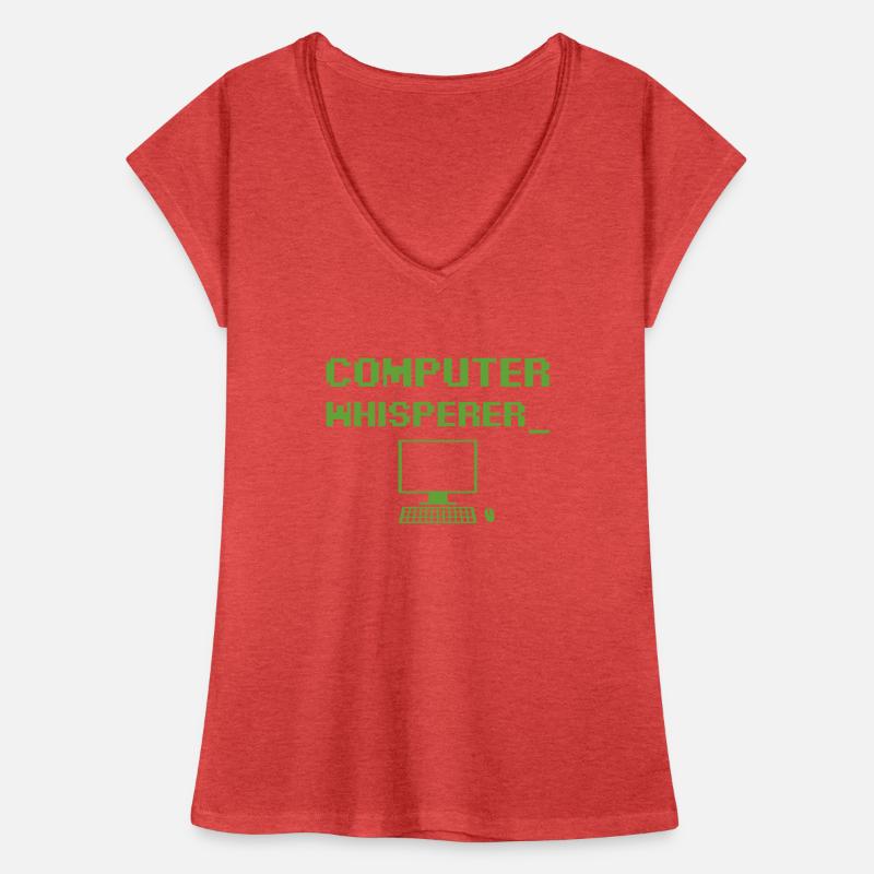Computer Whisperer Tech Supporting Nerds Geeks Fun T-shirt vintage Femme