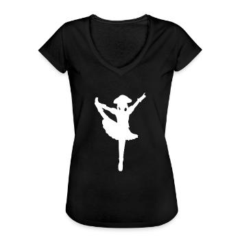 Karneval Garde Tanz - Frauen Vintage T-Shirt - Schwarz - Vorne - Danielle (179cm)