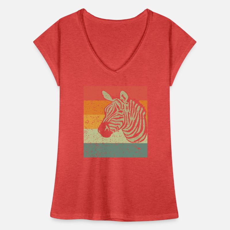 Zebra T-shirt vintage Femme