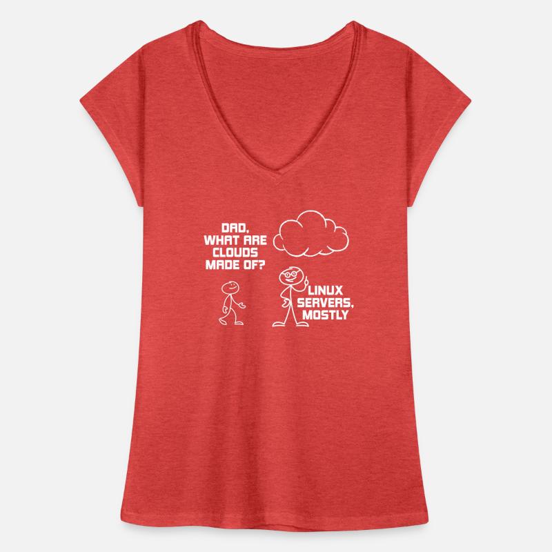 Serveurs Linux Computer Cloud T-shirt vintage Femme