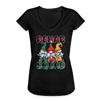 Lustige Reha Trupp Zwerge - Frauen Vintage T-Shirt - Schwarz - Vorne - Danielle (179cm)