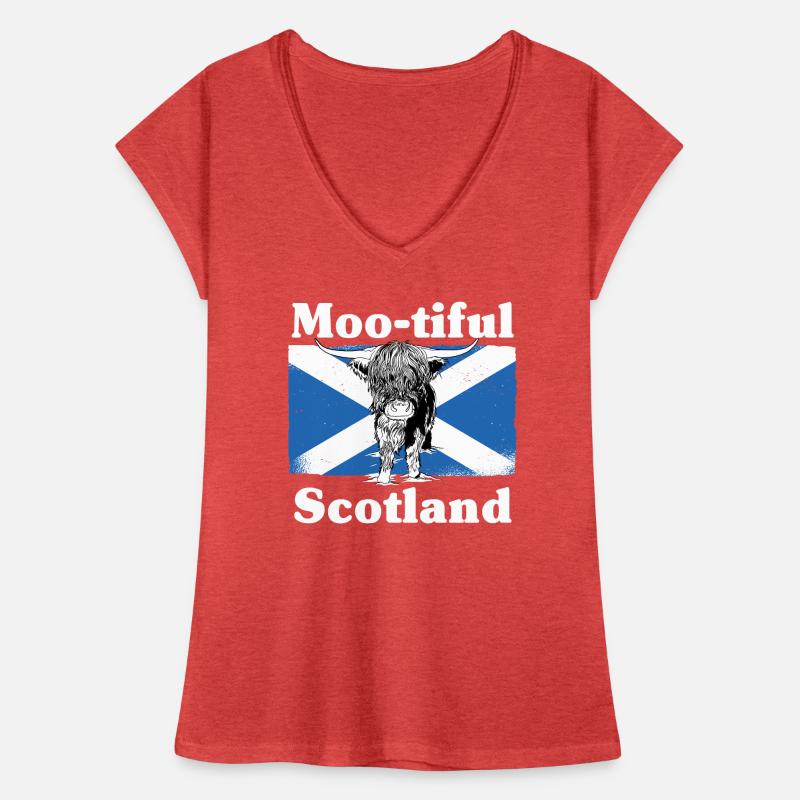 Moo-tiful - Ecosse T-shirt vintage Femme