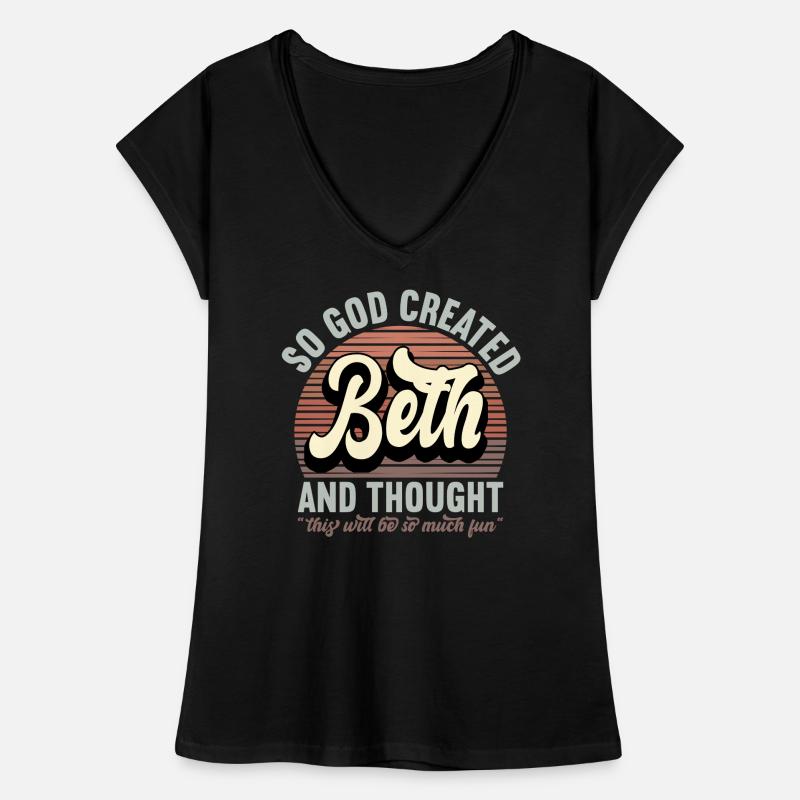 Name Beth Geschenk Geburtstag Spruch Lustig Frauen Vintage T-Shirt