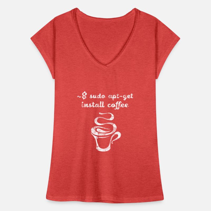 System Admin - sudo aptget install coffee Frauen Vintage T-Shirt