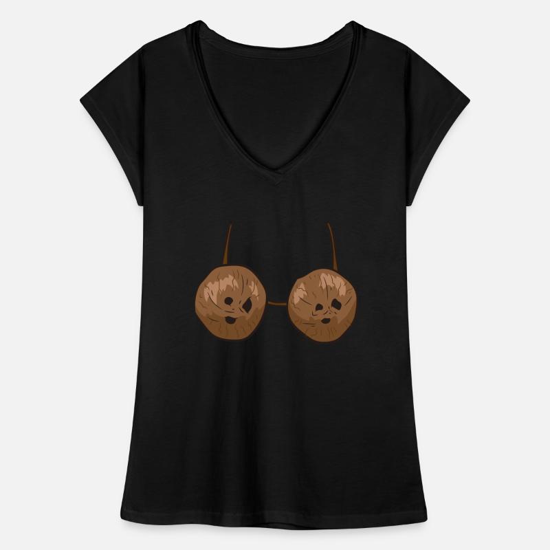 Kokosnuss Sommer Coconuts BH Busen Brüste Frauen Vintage T-Shirt