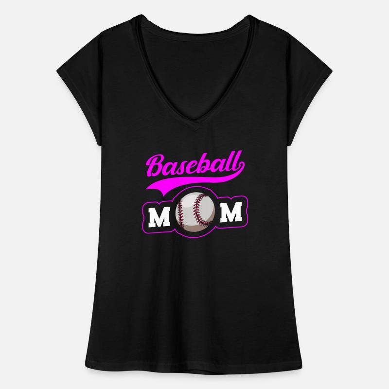 Baseball Mutter Baseball Mom Frauen Vintage T-Shirt