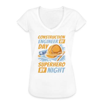 Civil engineer - Women's Vintage T-Shirt - black - Front - Danielle (179cm)