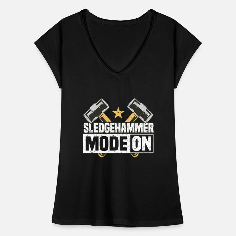 Mode marteau sur la construction côté maison de bricolage T-shirt vintage Femme