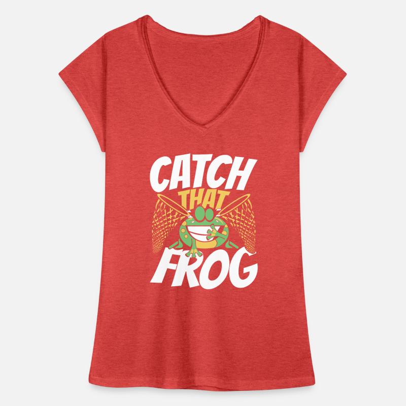 Catch That Frog Tree Frog Toad Tadpole Women's Vintage T-Shirt