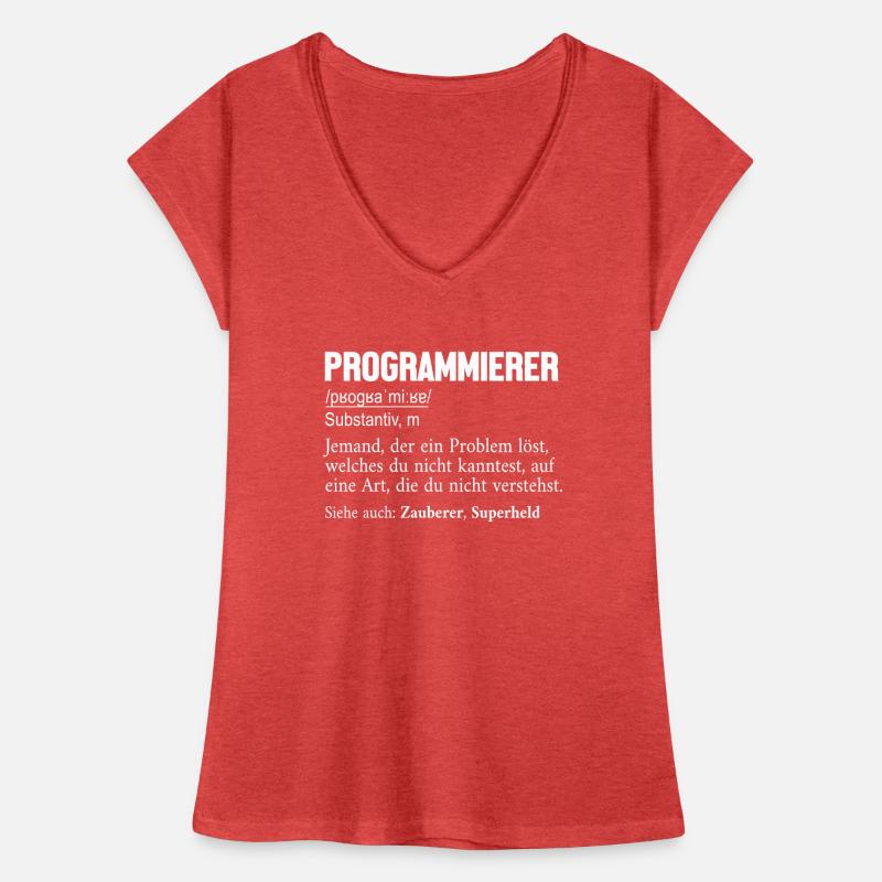 Programmer Definition Developer Coder Women's Vintage T-Shirt