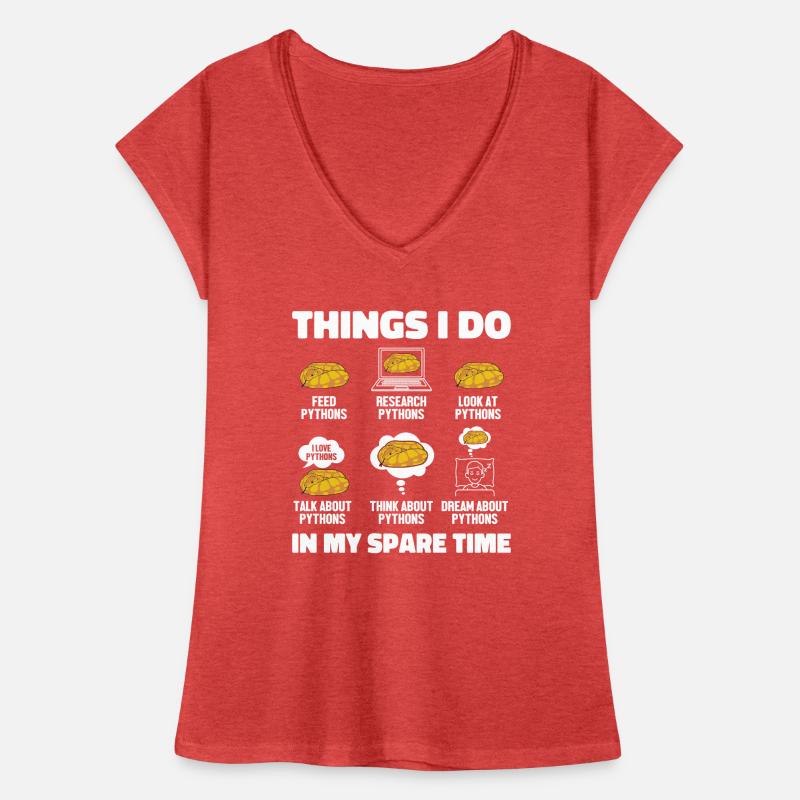 Things I Do In My Spare Time Python Banana Ball Frauen Vintage T-Shirt