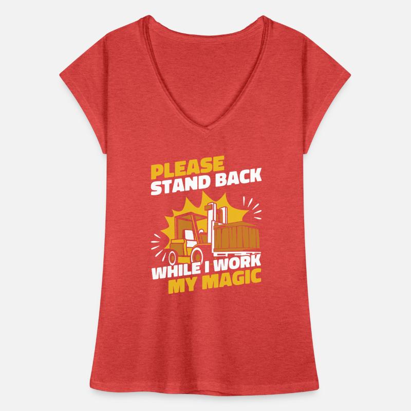 Stand Back While I Work My Magic Teleskoplader Frauen Vintage T-Shirt