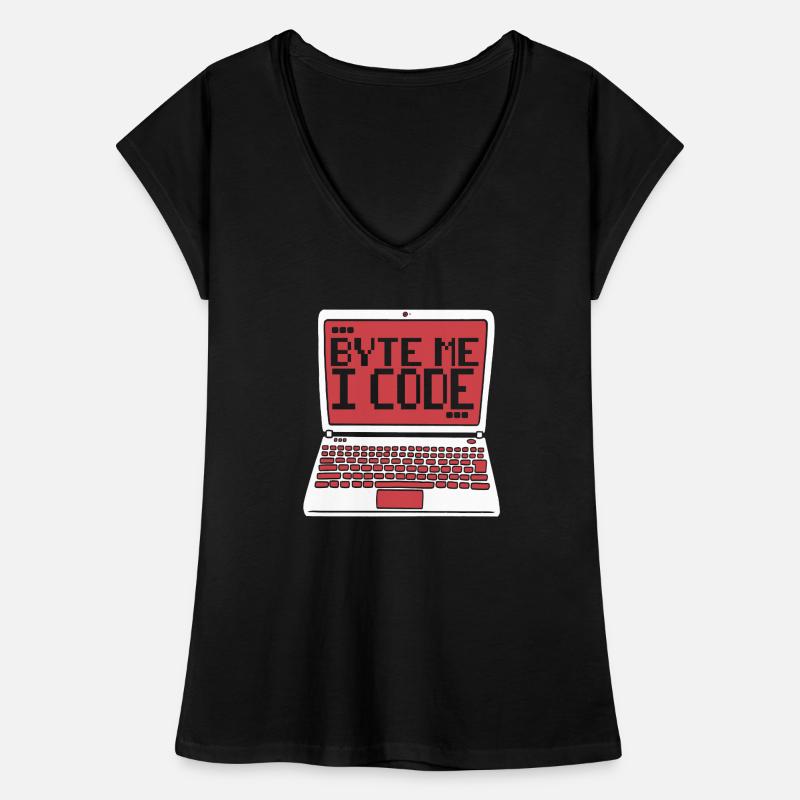 Byte Me I Code Developer Softwareentwickler Frauen Vintage T-Shirt