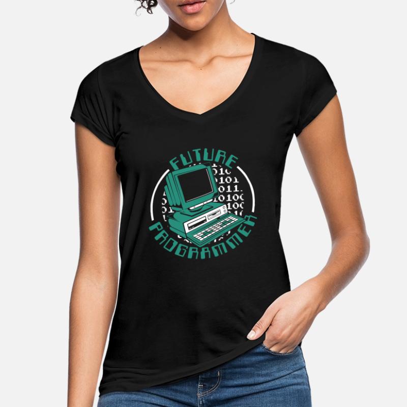 Future Programmer Softwareingenieur Developer Frauen Vintage T-Shirt