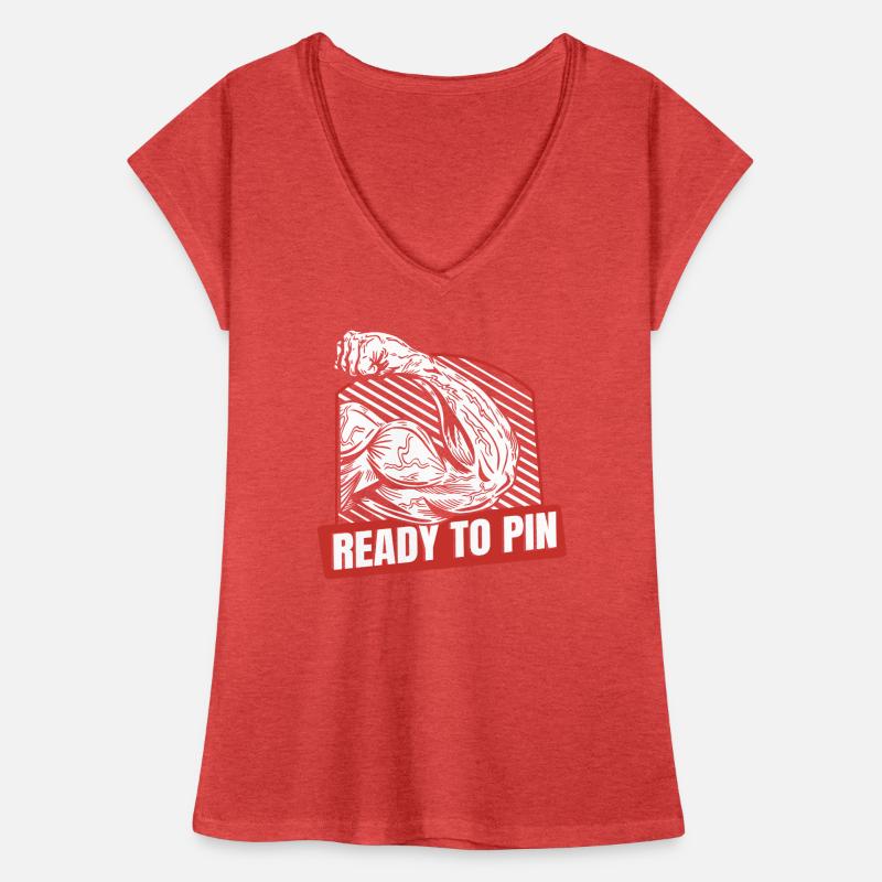 Prêt à épingler les techniques de lutte à main Trainer T-shirt vintage Femme