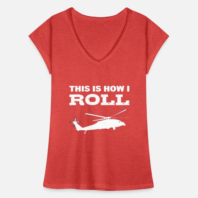 This Is How I Roll Helicopter Pilot Women's Vintage T-Shirt