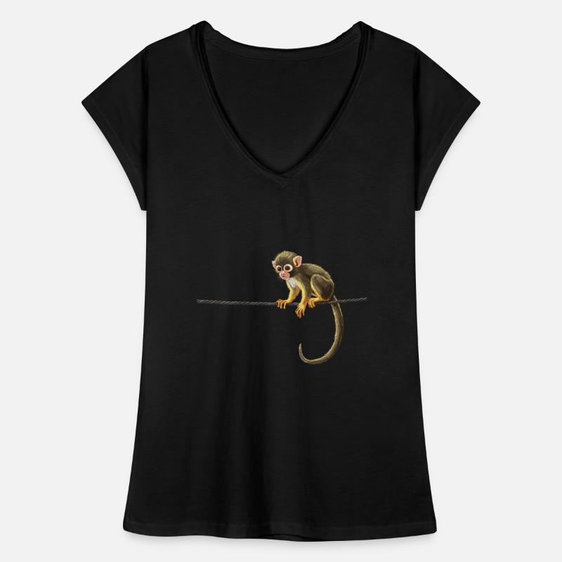 Écureuil singe Écureuil singe singe singe bébé T-shirt vintage Femme